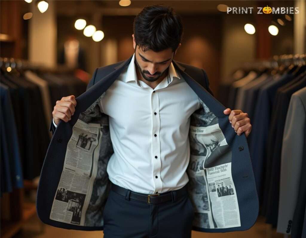 Interlining in men's suits